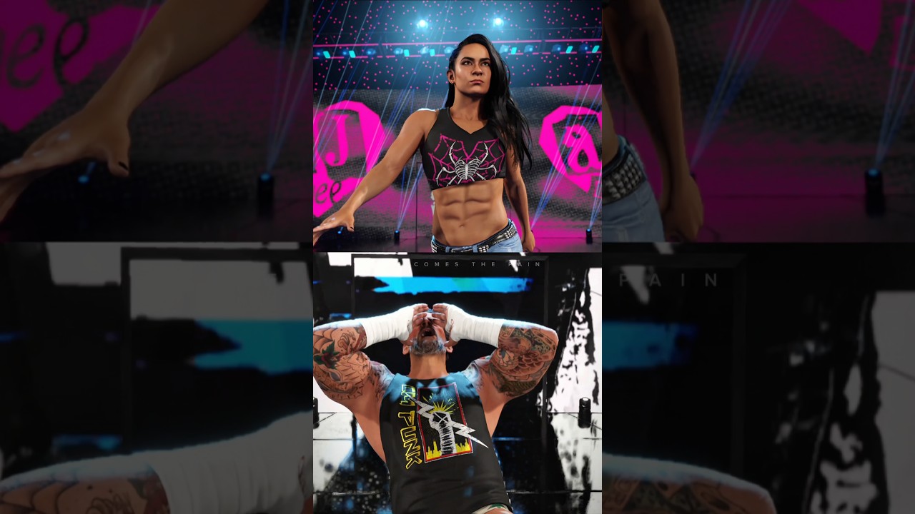 Updated Aj Lee & CM Punk Mod | WWE2K25 Patch Update 1.24 ❤️‍🔥
