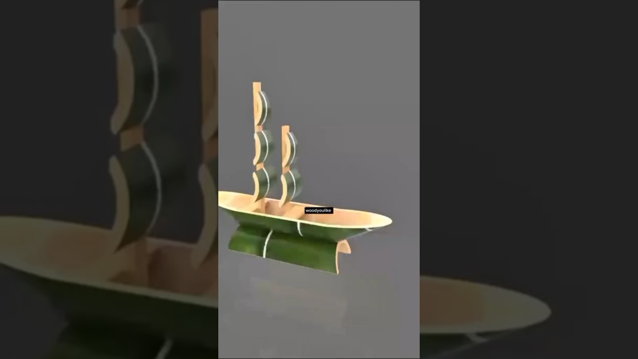 Mini Bamboo Sailboat Design That Looks So Cool! || 
