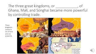 Ghana, Mali, and Songhai