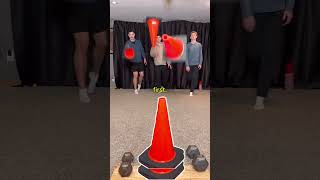 Stacking Traffic Cones Gets INSANE #challengevideo #skillshot