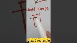 How to draw cube and cuboid shape in math(1)
