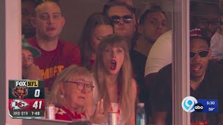 Taylor Swift spotted at NFL game at Arrowhead Stadium in Kansas City