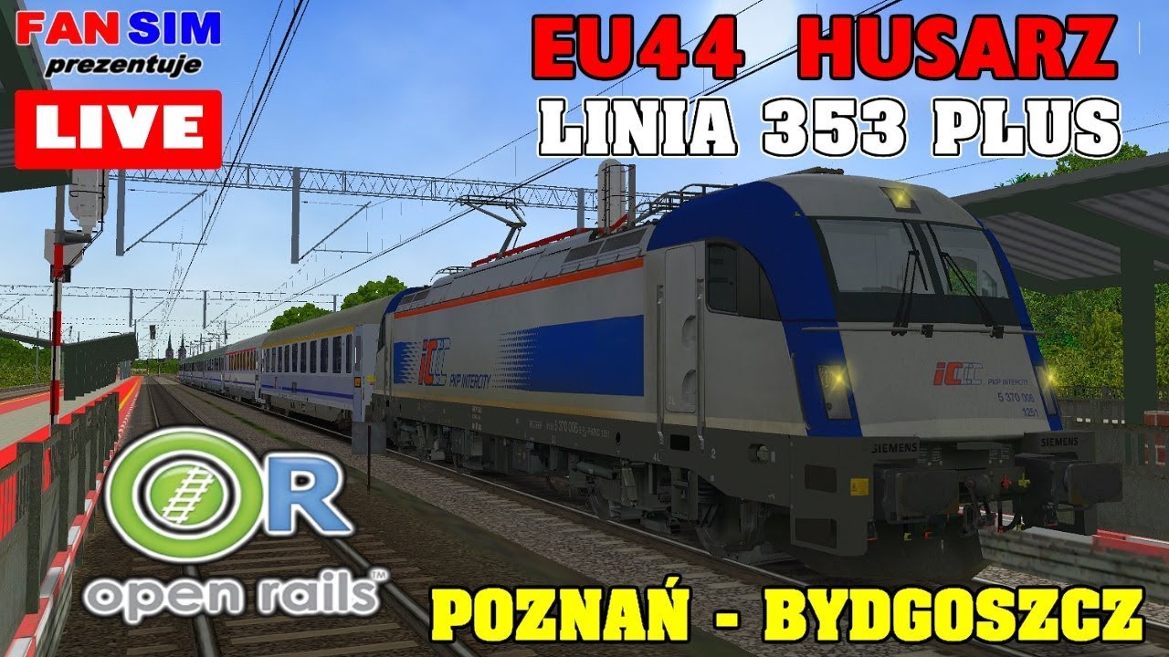 OPEN RAILS PL 🚅PREMIERA NOWA LINIA 353 PLUS POZNAŃ-BYDGOSZCZ EU44 HUSARZ