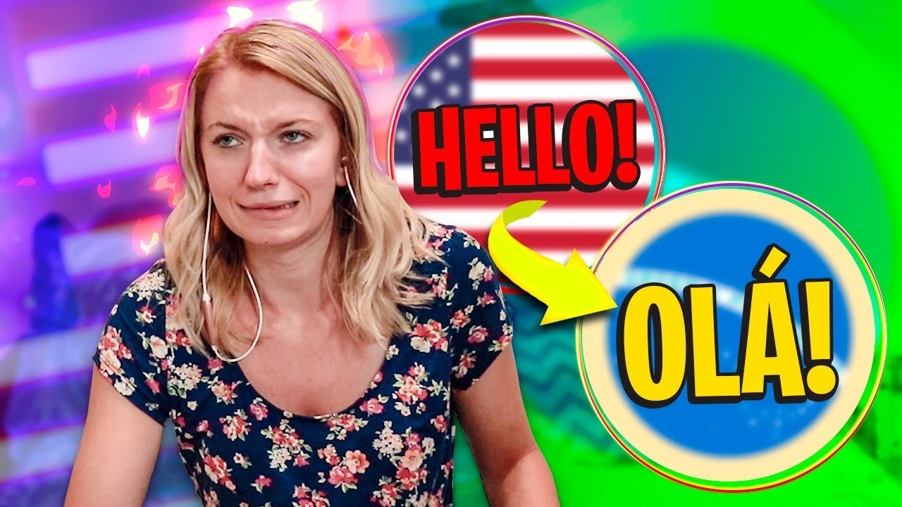 AMERICANA TENTA FALAR PORTUGUÊS 😂🇧🇷