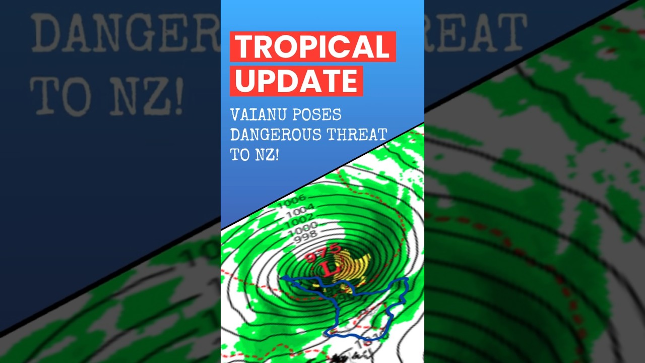 Very Strong Cyclone Vaianu, Big Threat to New Zealand... #weather #cyclone #forecast