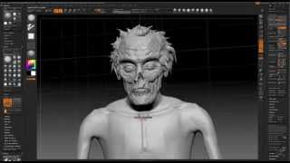 Zbrush Practice, Zombie Sculpt, Part 3