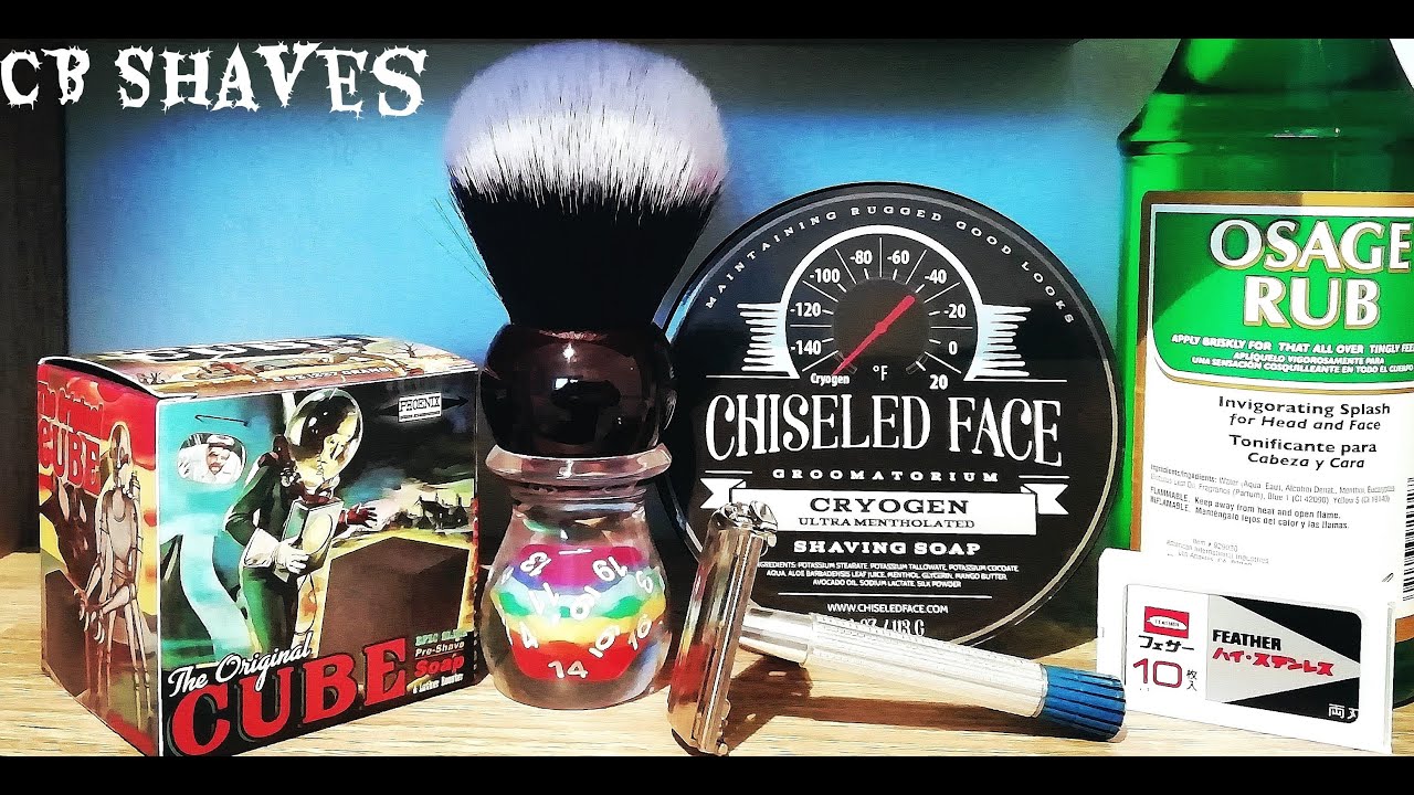 1956 Gillette Superspeed Blue Tip/Chiseled Face Cryogen Shaving Soap