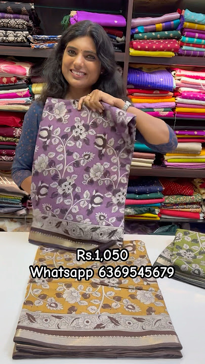 🎨 Beautiful Kalamkari Silk Saree – ₹1,050 Only! ✨