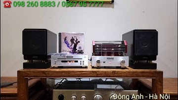 Combo amply đèn và đầu CD Triode Ruby | Ghép loa màng gỗ hết số Victor AR9 nghe rất chi tiết mộc mạc