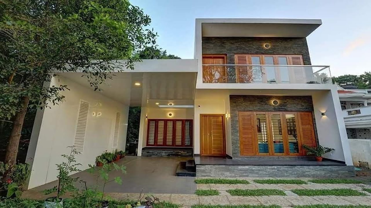 Cute Contemporary Style House in 5 Cent Plot | Elevation | Interiors