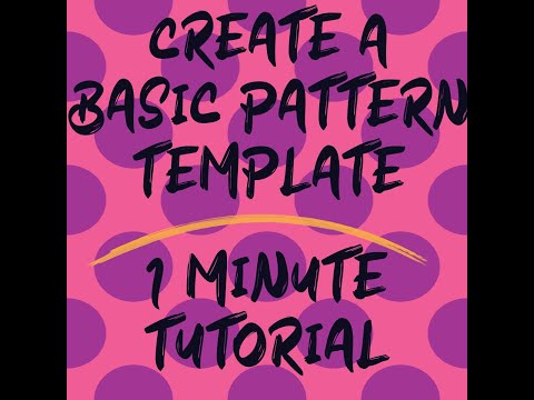 Basic Repeat Pattern Template | Affinity Designer | 1 Minute Speed Tutorial | Dovey Marie Designs