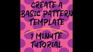 Basic Repeat Pattern Template | Affinity Designer | 1 Minute Speed Tutorial | Dovey Marie Designs