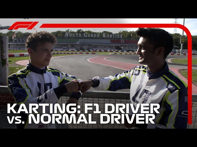 Karting Challenge: F1 Driver vs Normal Driver! class=
