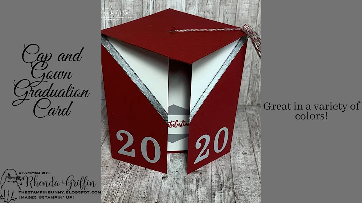 Cap and Gown Graduation Card Stampin' Up!