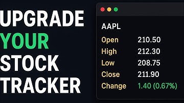 📈 Build a Real-Time Stock Tracker in Python | Full Beginner Tutorial