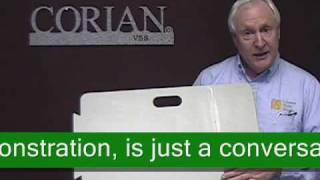 Vermont Solid Surface Corian Seaming Cleaning & Repair Board.wmv