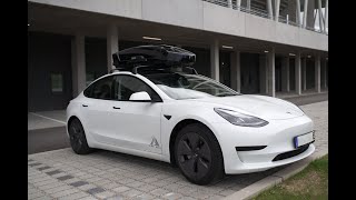 Dachbox Tesla Model 3 SR+ 2021 - Thule Motion XT Sport - Verbrauch auf der Autobahn. Katastrophe!!?