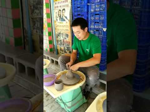百輪 BL-368 拉坯機 - 安平陶坊 宋老師示範手拉坏 - BaLun Pottery wheel（拉坏機、拉胚機）