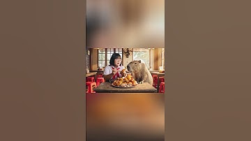 Mai mời Capybara đi ăn gà quay nhưng mà nó lạ quá #capybara