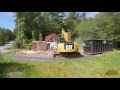 Cat 313F Demolishing House - Timelapse