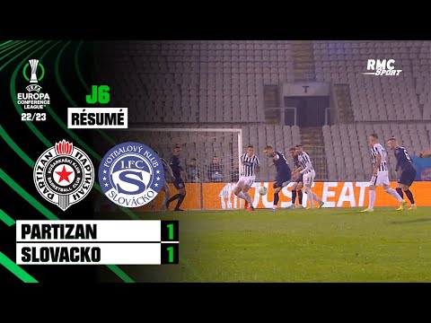 Résumé : Partizan 1-1 Slovacko - Conference League (J6)