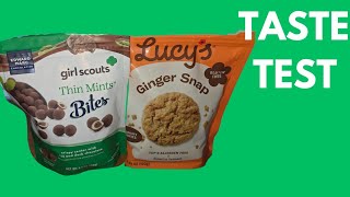 Edward Marc Chocolatier Girl Scouts Thin Mint Bites & Lucy's Ginger Snap Cookies Taste Test