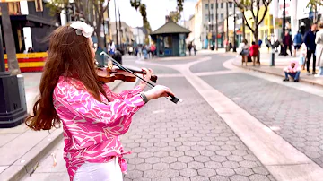 Santa Monica Violinist Street Performance - Sunflower - Post Malone, Swae Lee | Holly May Violin