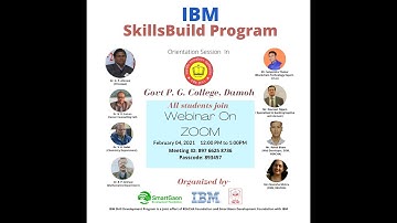 IBM SkillsBuild Orientation in Govt PG College Damoh by SmartGaon And REACHA