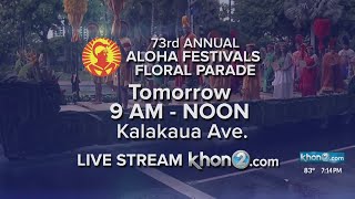 73rd annual Aloha Festivals Floral Parade to hit the streets of Waikiki