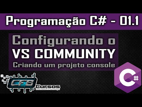 Usando VS Community para criar programas console - Curso Programação Completo C# - Aula 1.1