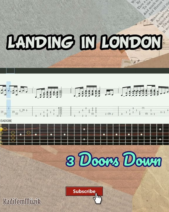 3 Doors Down Landing In London Chords Best part of Landing in London by 3 Doors Down Easy Fingerstyle Guitar