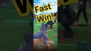 Fast Win Mega Garchomp #pokemongo #garchomp #megagarchomp #pokemon #frigibax #baxcalibur