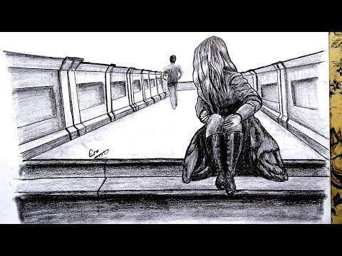 رسم سهل بالرصاص سلسلة الرسوم التعبيرية       