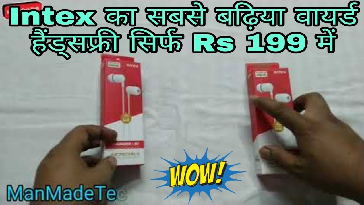 Intex Thunder 91 Wired in Ear Super Bass Earphones with Mic & 3.5mm Universal Jack