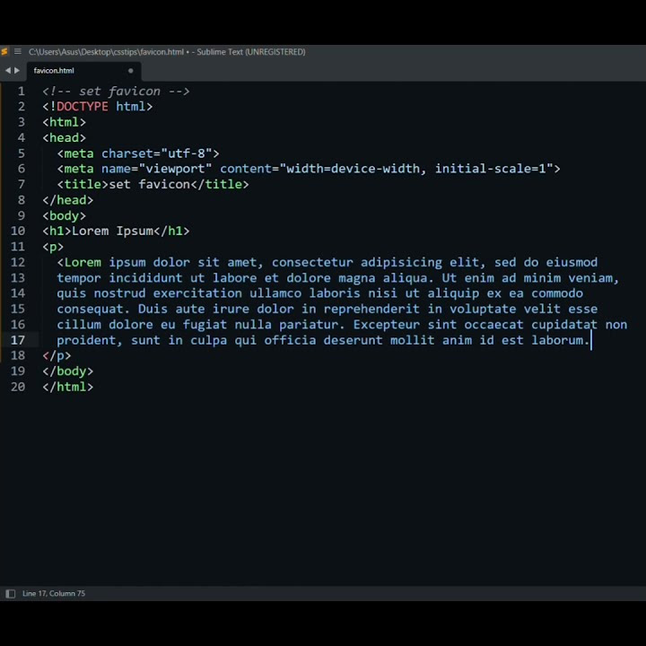 set favicon in your webpage. #css #frontenddeveloper #html #webdesign # ...