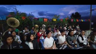Banda Filarmónica Ocotlán,  Oaxaca BFO.    en San Bartolomé Zoogocho Agosto 2023
