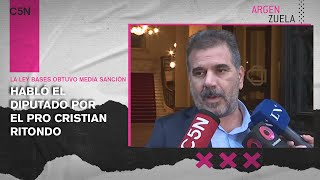 CRISTIAN RITONDO: ¨Se SANCIONÓ una GRAN LEY¨