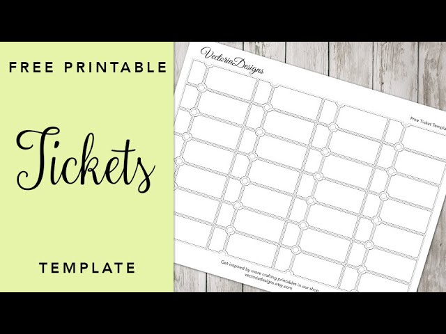 FREE Printable Tickets Template | FREEBIE - YouTube free-raffle-ticket-template-pdf-templates-jotform