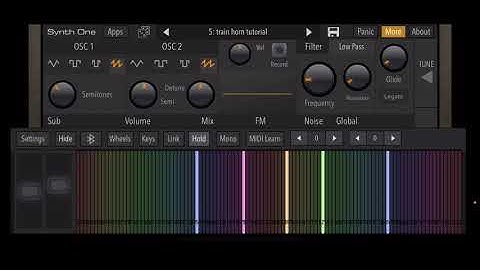 Train Horns on Synthesizer Preset Tutorial