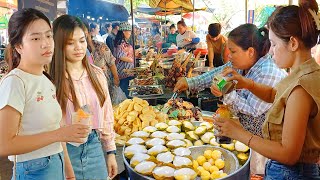 Amazing Street Food Cooking Skills! Cambodia Palm Cake, Desserts, Chicken, Fish, Bee, Shrimp, & More