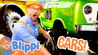 blippi colors a car in real life educational videos for toddlers