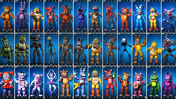 FNAF 1-6 UCN Workshop Animations