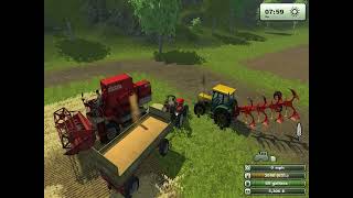 Tractor, Combine, and autumn field, we harvest for the winter, enjoy watching screenshot 2