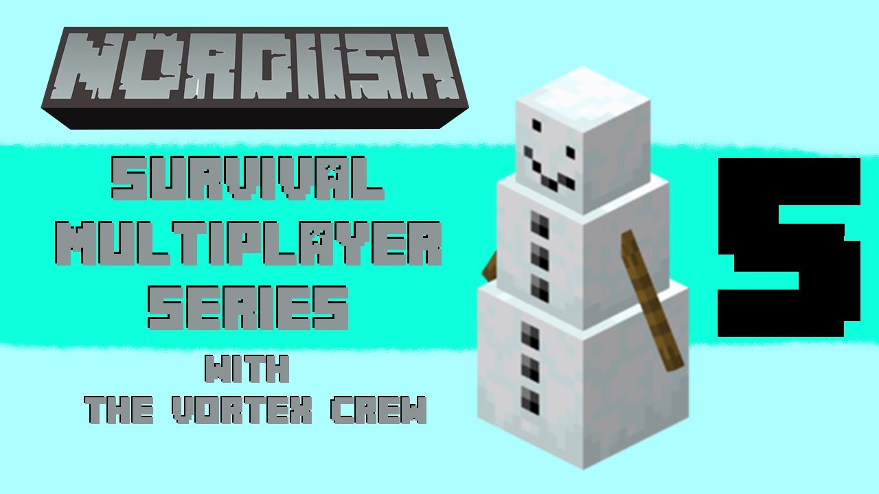 Minecraft Survival Multiplayer Series w/ The Vortex Crew | Episode 5 | The First Snow!