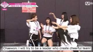 LE SSERAFIM Chaewon volunteered to be the leader in Produce 48 Into The New World team.