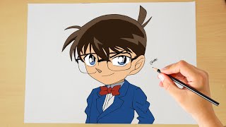 Drawing Detective Conan | How to draw Detective Conan Step by step |  Case  Closed