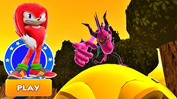 Sonic Dash - Movie Knuckles vs Boss Zazz Unlocked from Sonic the Hedgehog Movie 2 - Gameplay