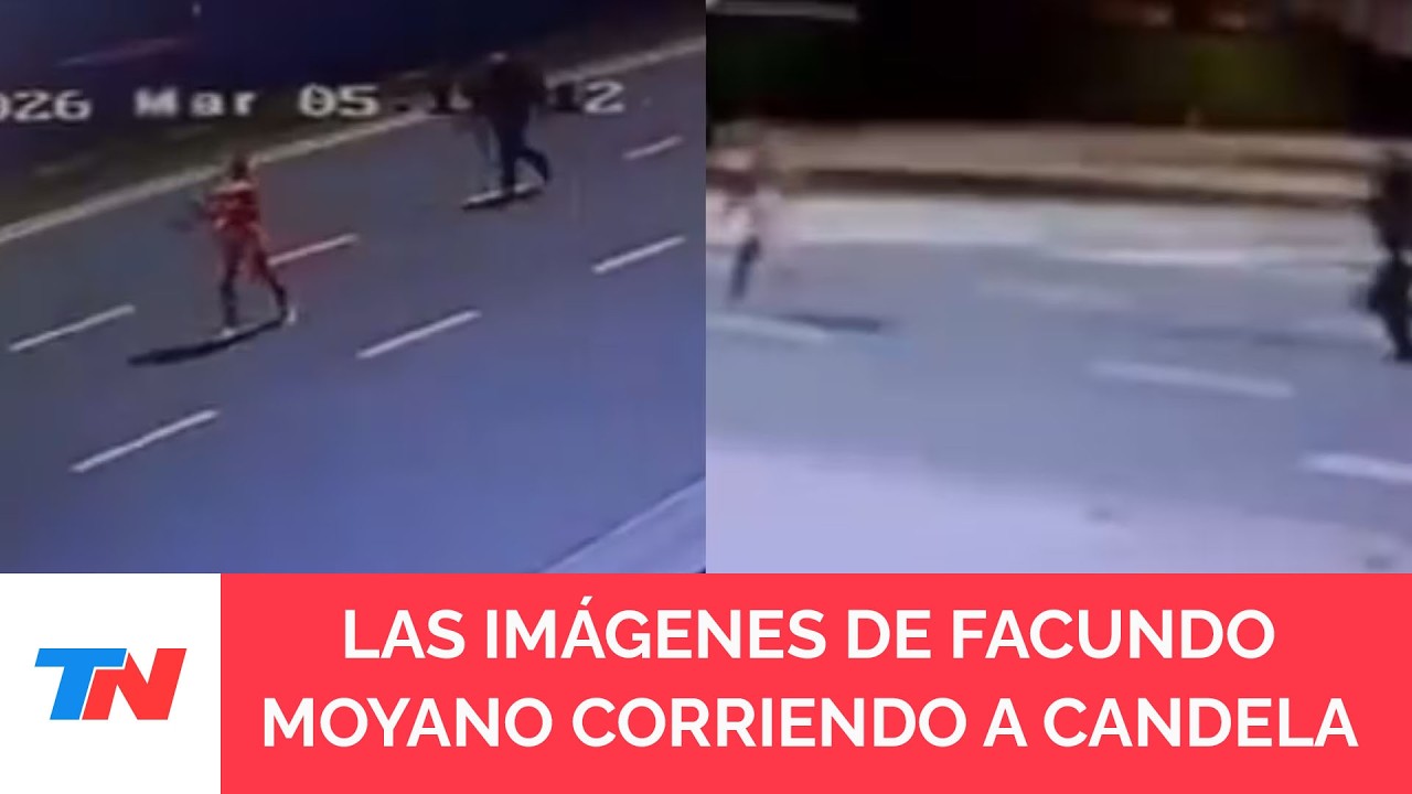 Se conocieron videos de Facundo Moyano corriendo a la influencer que salió semidesnuda de su casa