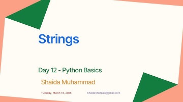 Lecture 12: Strings in Python | Python Ramzan Free Online Course in Pashto 2025
