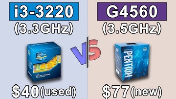 i3 3220 vs G4560 | New Games Benchmarks